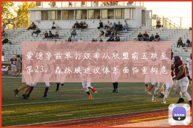 爱德华兹单打效率从联盟前五跌至第23,森林狼进攻体系面临重构危机